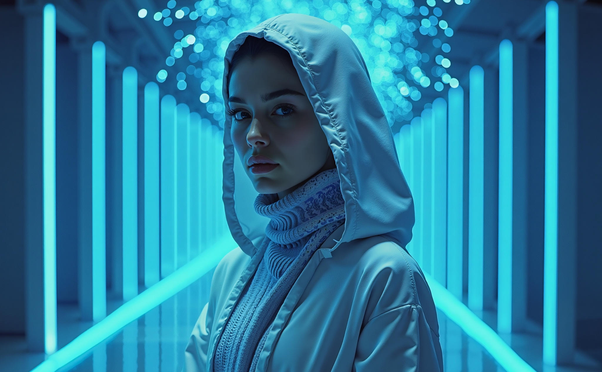 Modelo digital de moda con diversidad de tallas y estilos, creado con inteligencia artificial.