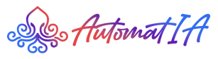 Logo de AutomatIA, agencia de automatización de procesos y generación creativa con IA